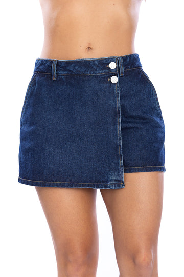 Falda Short Azul Oscuro