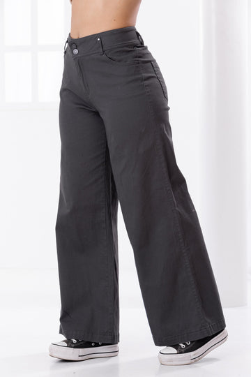 Pantalón Palazzo Gris Oscuro